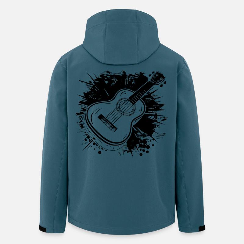 Ukulele Grafik - Recycelte Männer Softshell-Jacke von Stanley/Stella - Dunkles Petrol