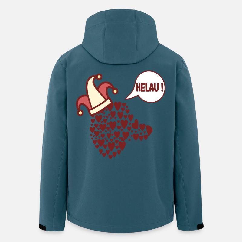 Dackel Hundekostüm Karneval Helau - Recycelte Männer Softshell-Jacke von Stanley/Stella - Dunkles Petrol