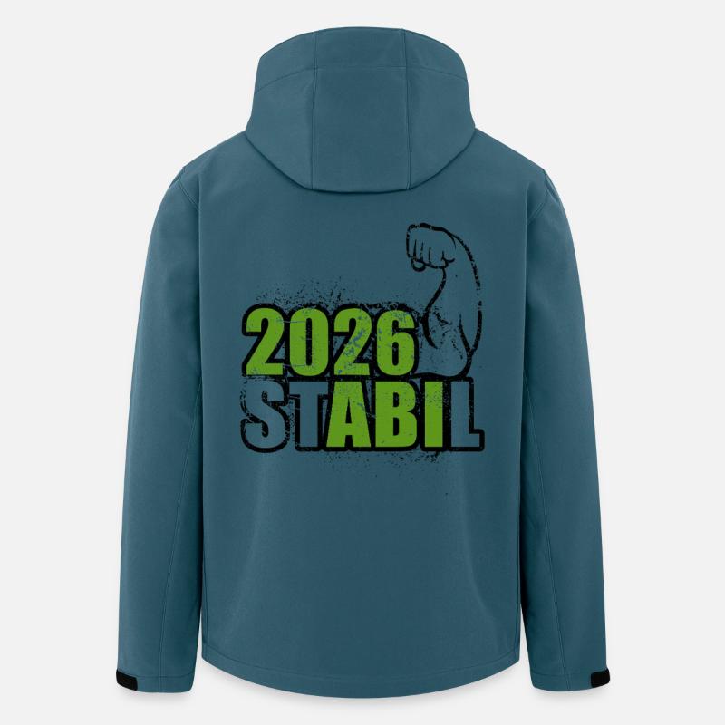 Stabil Abi 2026 - Biceps - Abitur - Spruch - Men’s Recycled Softshell Jacket by Stanley/Stella - stargazer