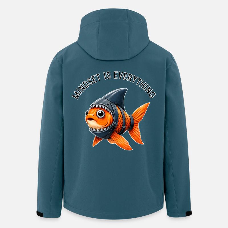 Mindset Fish – Be the Shark - Men’s Recycled Softshell Jacket by Stanley/Stella - stargazer