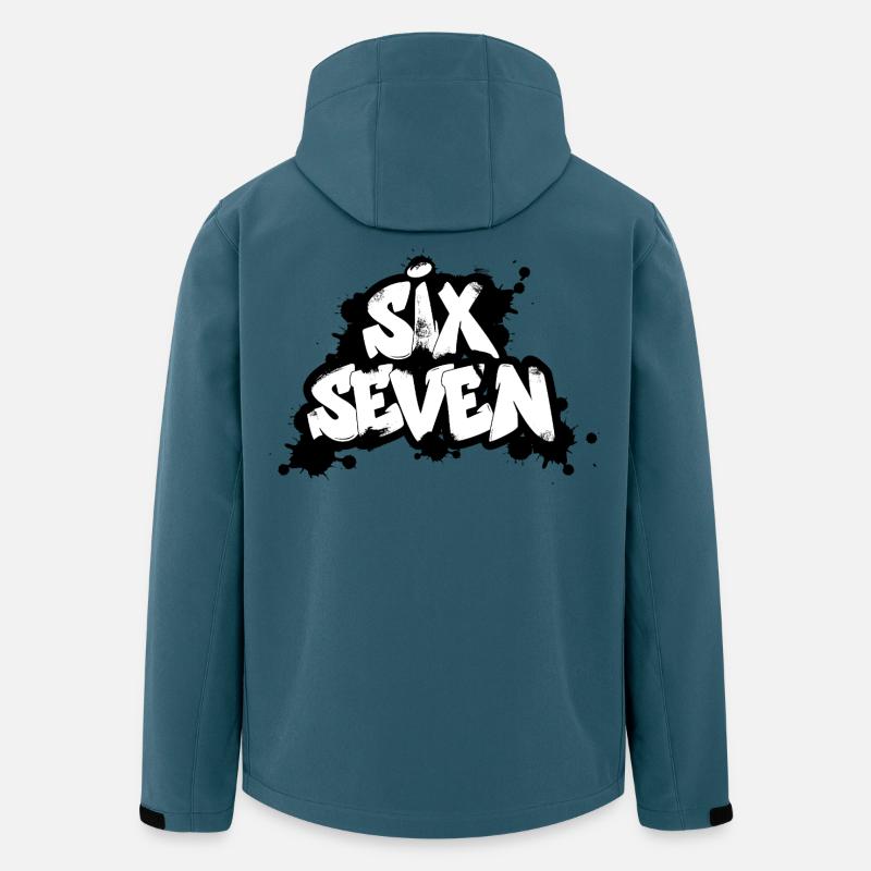Six Seven Graffiti - Recycelte Männer Softshell-Jacke von Stanley/Stella - Dunkles Petrol