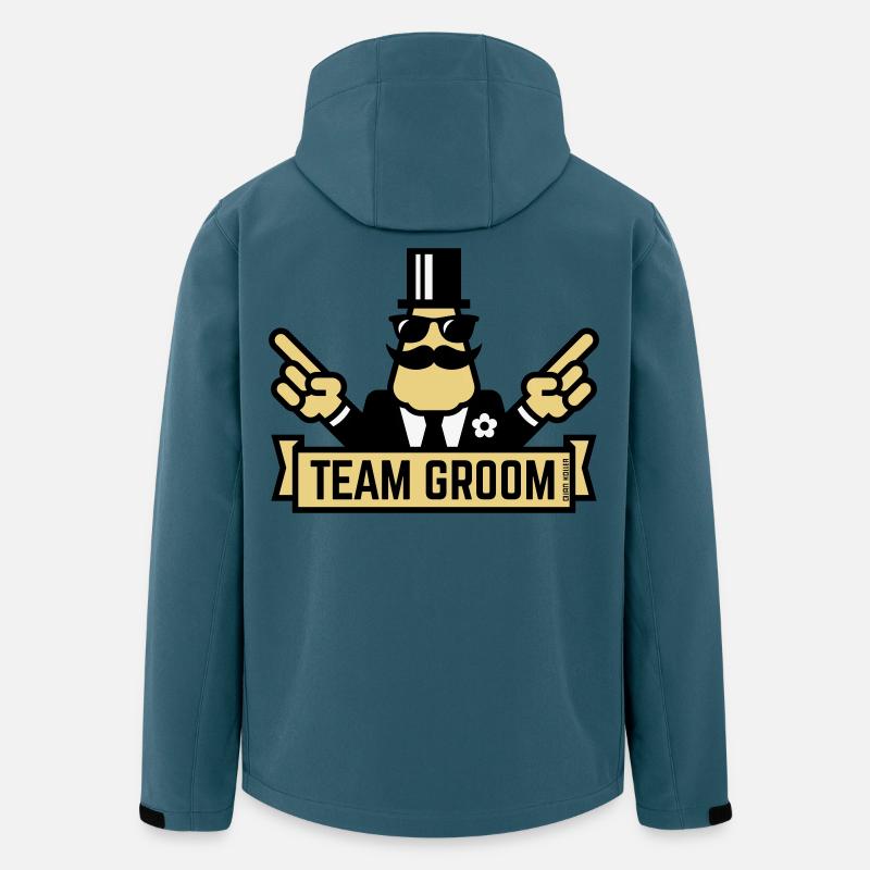 Team Groom (Pointing Stag Night Bachelor Party 3C) - Men’s Recycled Softshell Jacket by Stanley/Stella - stargazer