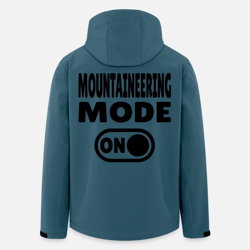 Mode alpinisme ACTIVÉ – Sommet en vue - Veste softshell homme en polyester recyclé Stanley/Stella - bleu pétrole foncé