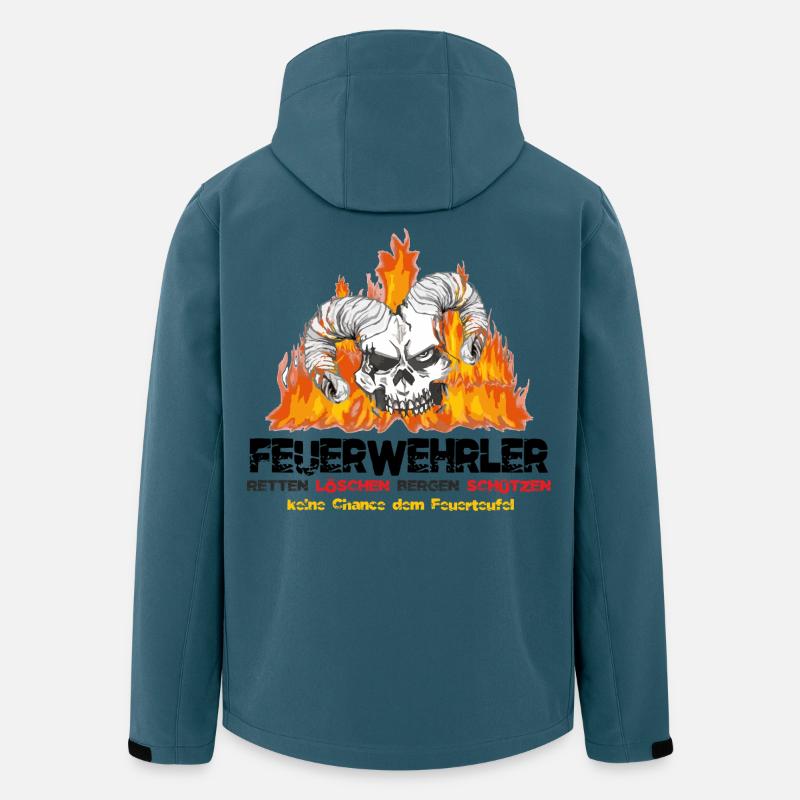 Firefighter Fire Devil - Men’s Recycled Softshell Jacket Discoverer by Stanley/Stella - stargazer