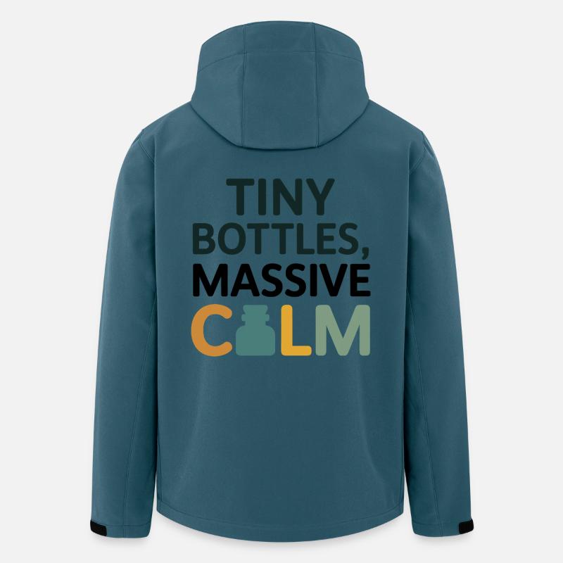 Homöopathie Tiny Bottles Massive Calm Professional - Recycelte Männer Softshell-Jacke von Stanley/Stella - Dunkles Petrol