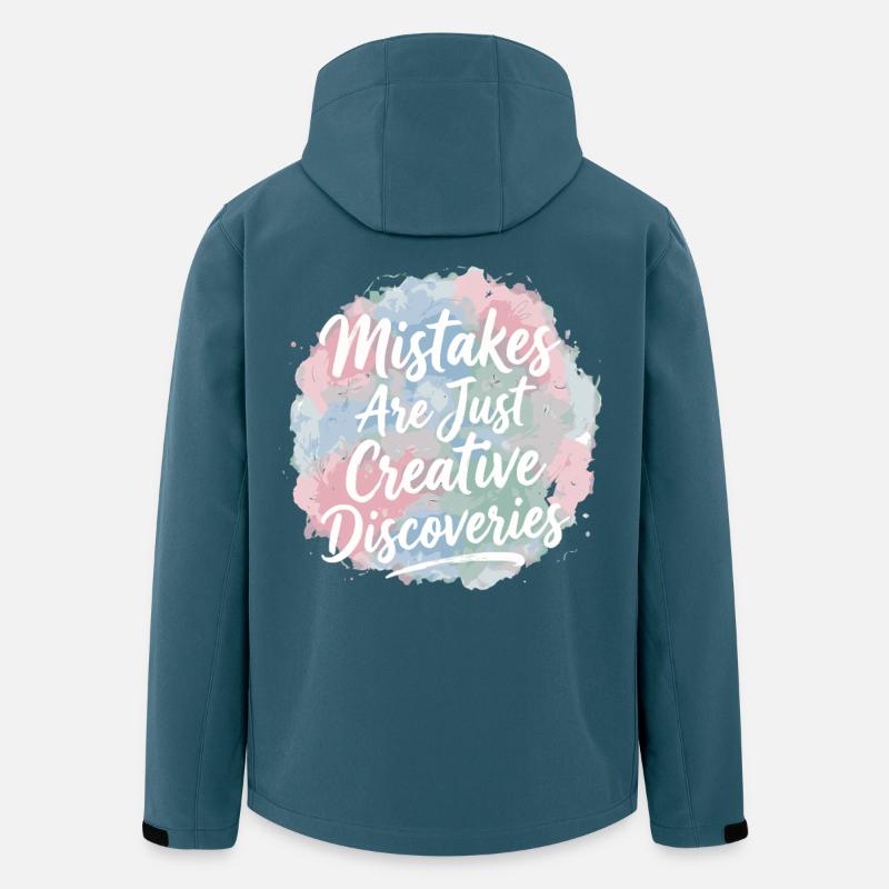 Mistakes Are Just Creative Discoveries - Men’s Recycled Softshell Jacket by Stanley/Stella - stargazer