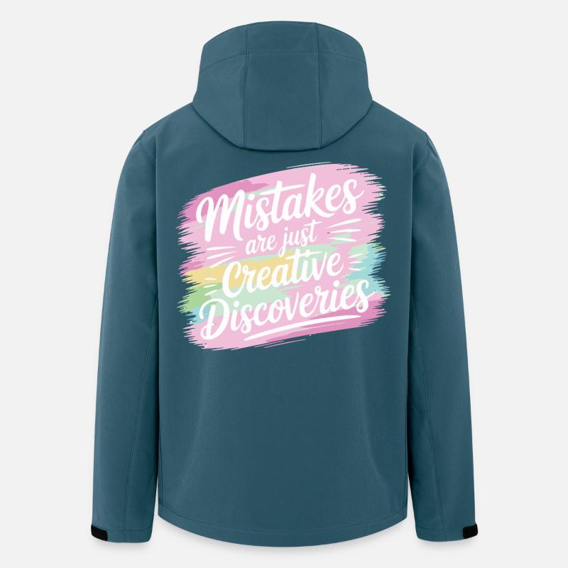 Creative Discoveries Motivation Design - Recycelte Männer Softshell-Jacke von Stanley/Stella - Dunkles Petrol