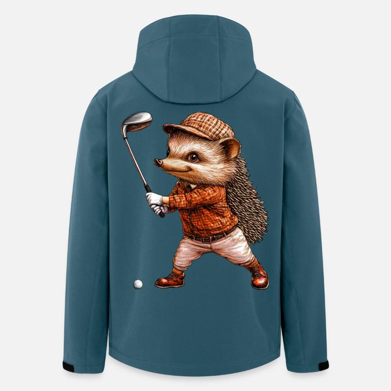 Golf du hérisson - Veste softshell homme en polyester recyclé Stanley/Stella - bleu pétrole foncé