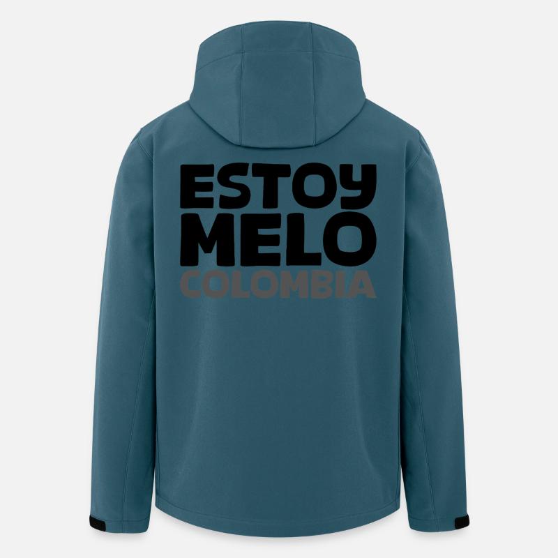 ESTOY MELO in schwarz - Recycelte Männer Softshell-Jacke von Stanley/Stella - Dunkles Petrol