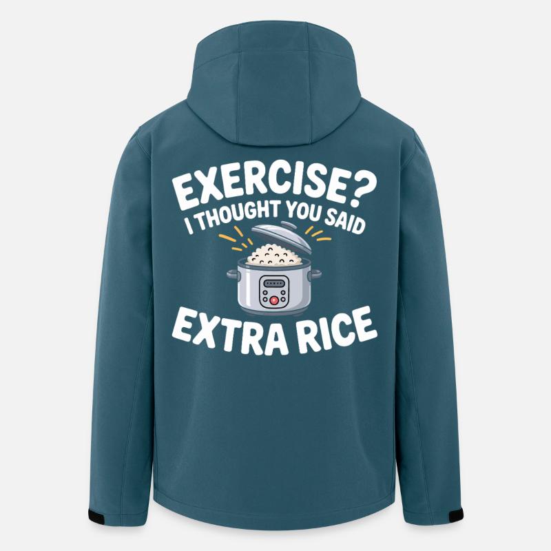 Reis-Witz: Extra Rice - Recycelte Männer Softshell-Jacke von Stanley/Stella - Dunkles Petrol