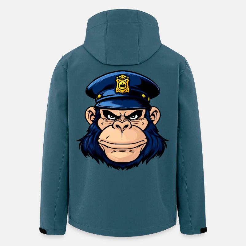 Policeman Monkey - Men’s Recycled Softshell Jacket by Stanley/Stella - stargazer