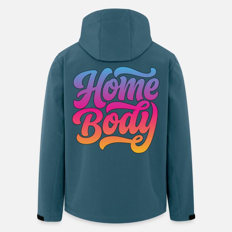 Homebody (Stubenhocker) - Recycelte Männer Softshell-Jacke von Stanley/Stella - Dunkles Petrol