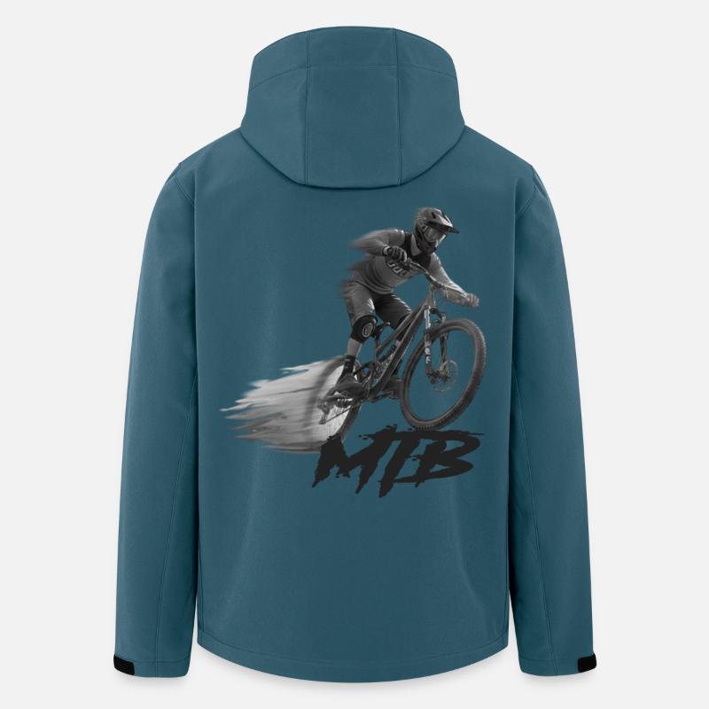 Mtb - Recycelte Männer Softshell-Jacke von Stanley/Stella - Dunkles Petrol