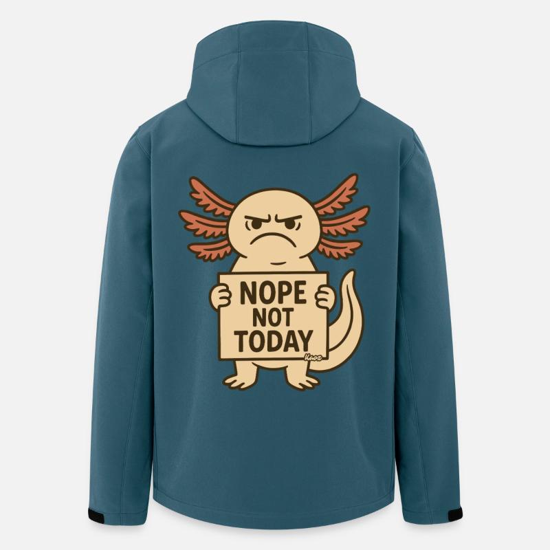 Nicht heute Axolotl - Recycelte Männer Softshell-Jacke von Stanley/Stella - Dunkles Petrol