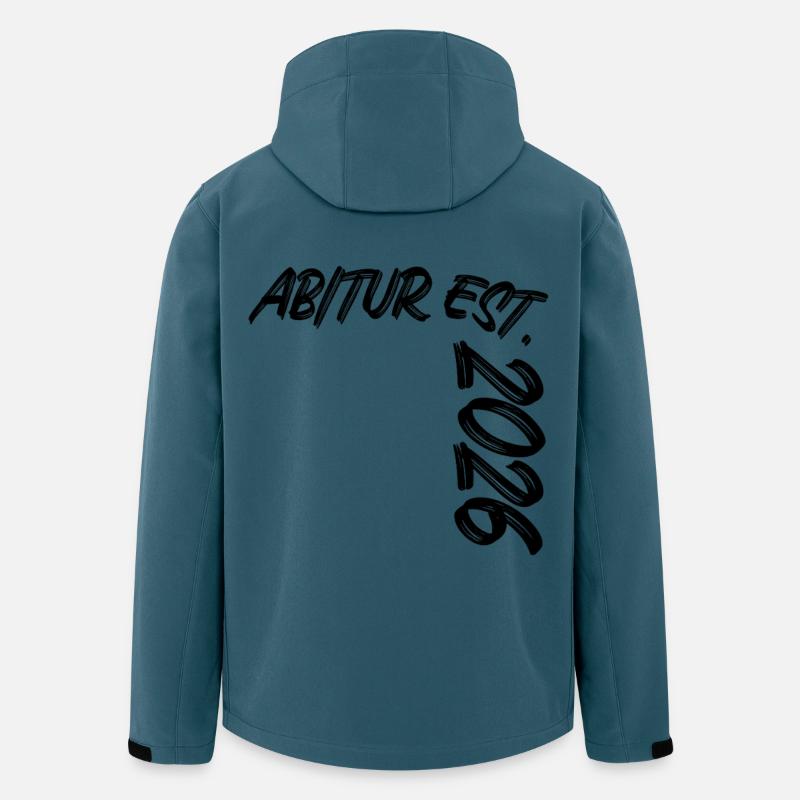 Abitur Est. 2026 - Recycelte Männer Softshell-Jacke von Stanley/Stella - Dunkles Petrol