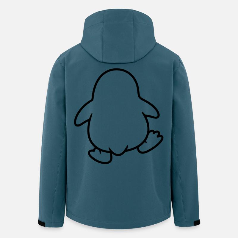 Pinguin watscheln - Recycelte Männer Softshell-Jacke von Stanley/Stella - Dunkles Petrol
