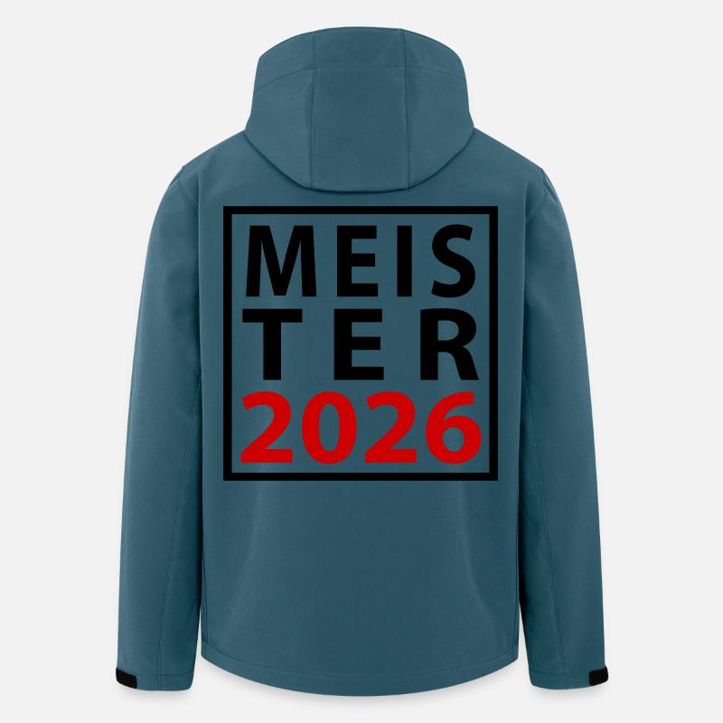 Meister 2026 Meisterschaft - Recycelte Männer Softshell-Jacke von Stanley/Stella - Dunkles Petrol