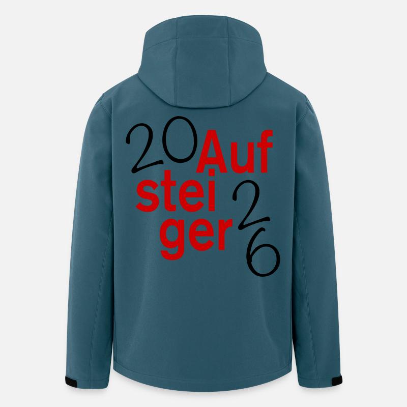Aufsteiger 2026 Aufstieg - Recycelte Männer Softshell-Jacke von Stanley/Stella - Dunkles Petrol
