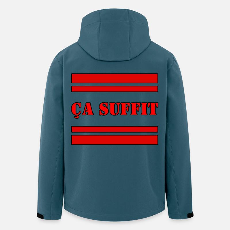 ÇA SUFFIT. - Veste softshell homme en polyester recyclé Discoverer Stanley/Stella - bleu pétrole foncé