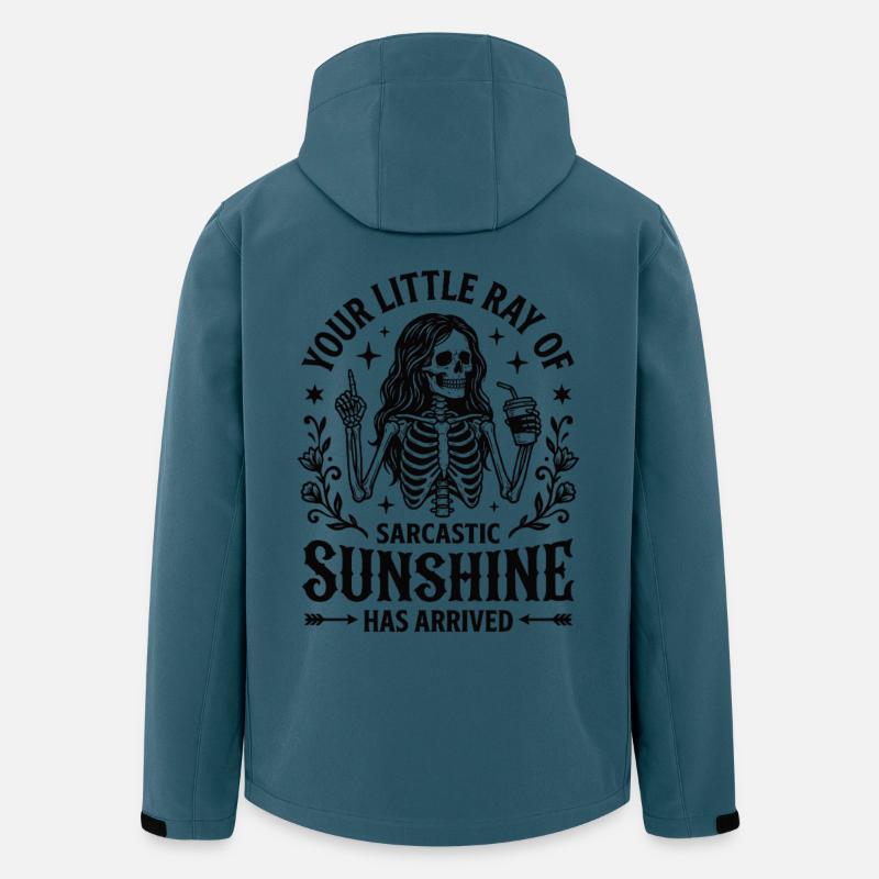 Sarcastic Sunshine Skeleton Statement - Men’s Recycled Softshell Jacket by Stanley/Stella - stargazer