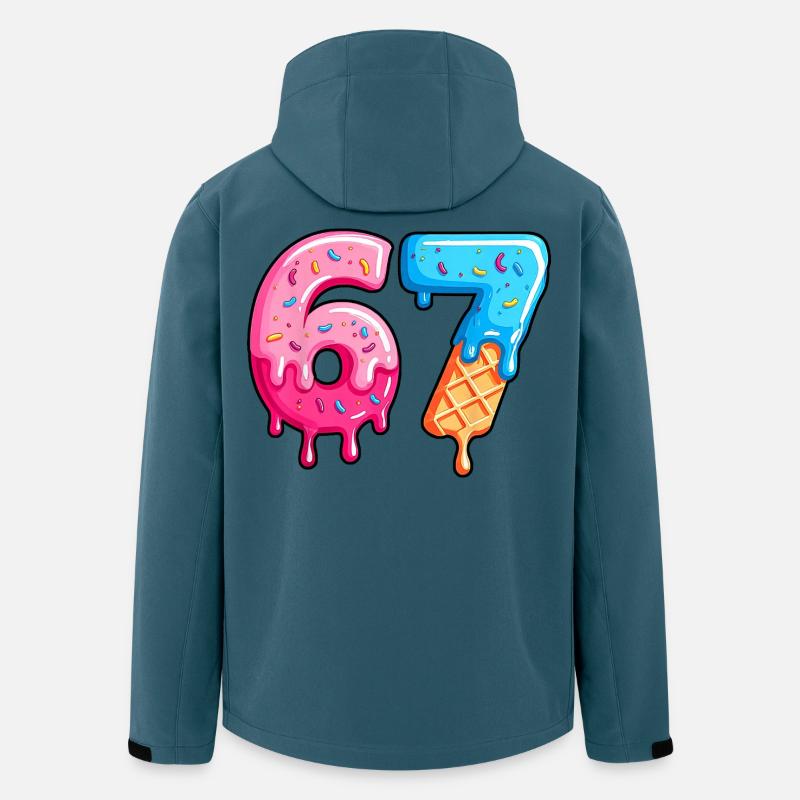 Figures Sweet 6-7 Dessert-Schrift - Recycelte Männer Softshell-Jacke von Stanley/Stella - Dunkles Petrol