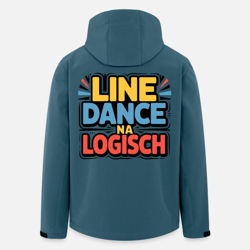 Line Dance Logisch - Recycelte Männer Softshell-Jacke von Stanley/Stella - Dunkles Petrol