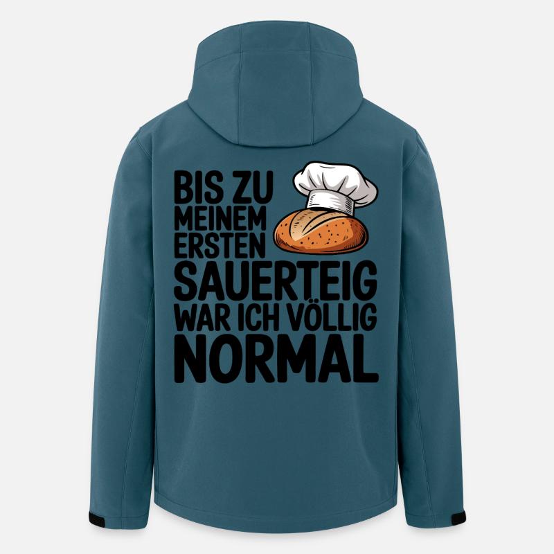 Normal bis der Sauerteig kam - Recycelte Männer Softshell-Jacke von Stanley/Stella - Dunkles Petrol