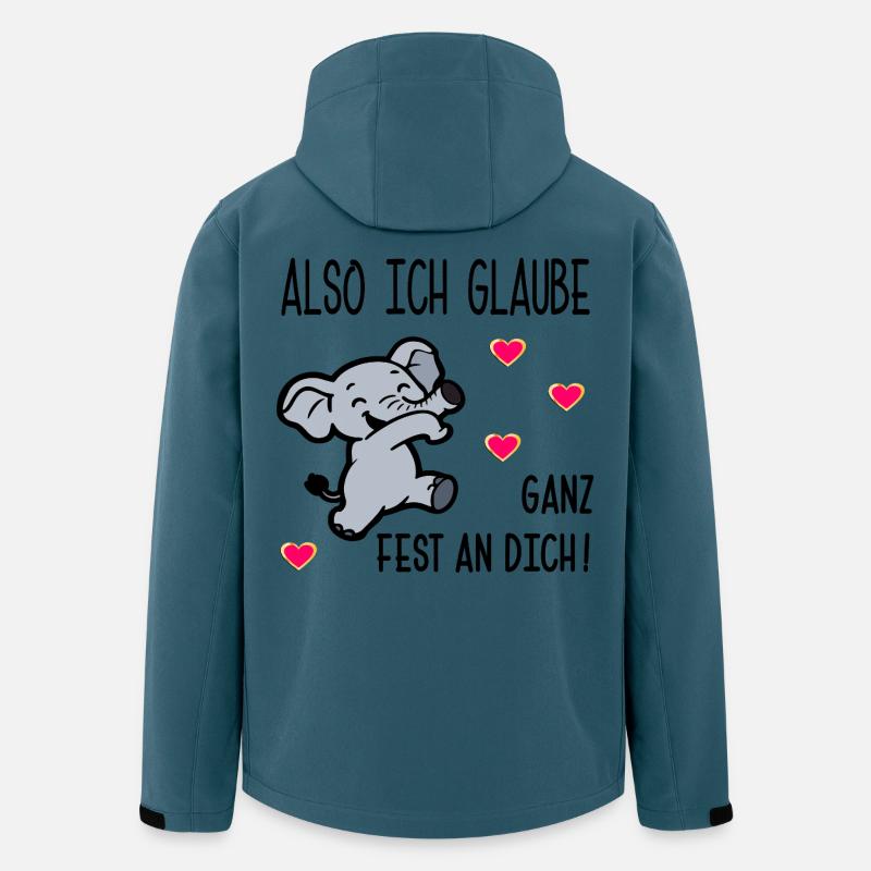 PRÜFUNGEN MOTIVATION GLAUBEN - Recycelte Männer Softshell-Jacke von Stanley/Stella - Dunkles Petrol