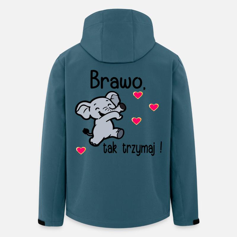 Bravo, mach weiter so. - Recycelte Männer Softshell-Jacke von Stanley/Stella - Dunkles Petrol