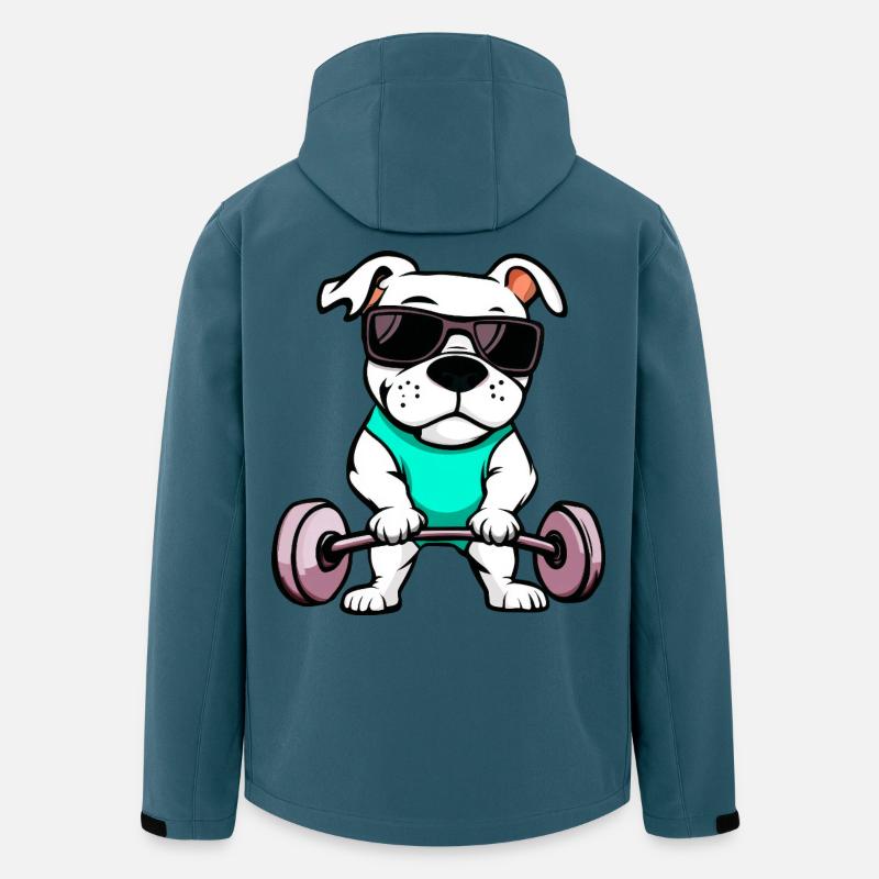 Fitness Hunde - Recycelte Männer Softshell-Jacke von Stanley/Stella - Dunkles Petrol