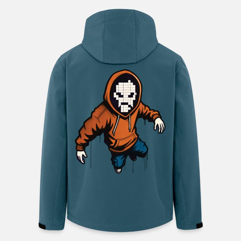 HACKER BOY – Geek & Science-Fiction - Recycelte Männer Softshell-Jacke von Stanley/Stella - Dunkles Petrol