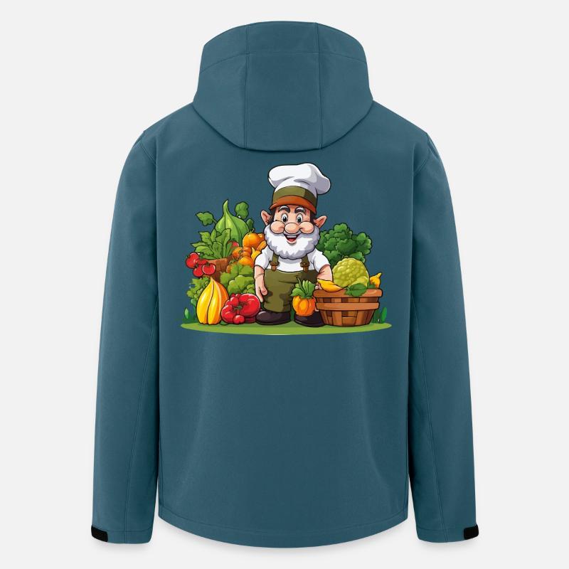 Küchenchef im Gemüseparadies - Recycelte Männer Softshell-Jacke von Stanley/Stella - Dunkles Petrol