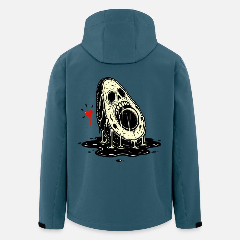 Totenkopf Horror Avocado - Recycelte Männer Softshell-Jacke von Stanley/Stella - Dunkles Petrol