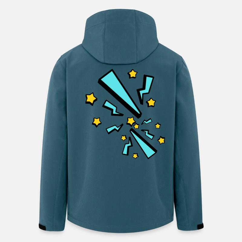 Blitz - Recycelte Männer Softshell-Jacke von Stanley/Stella - Dunkles Petrol