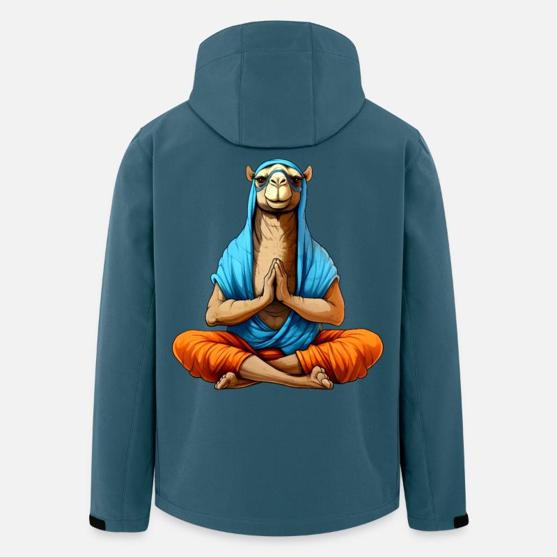 Yoga Kamel - Recycelte Männer Softshell-Jacke von Stanley/Stella - Dunkles Petrol