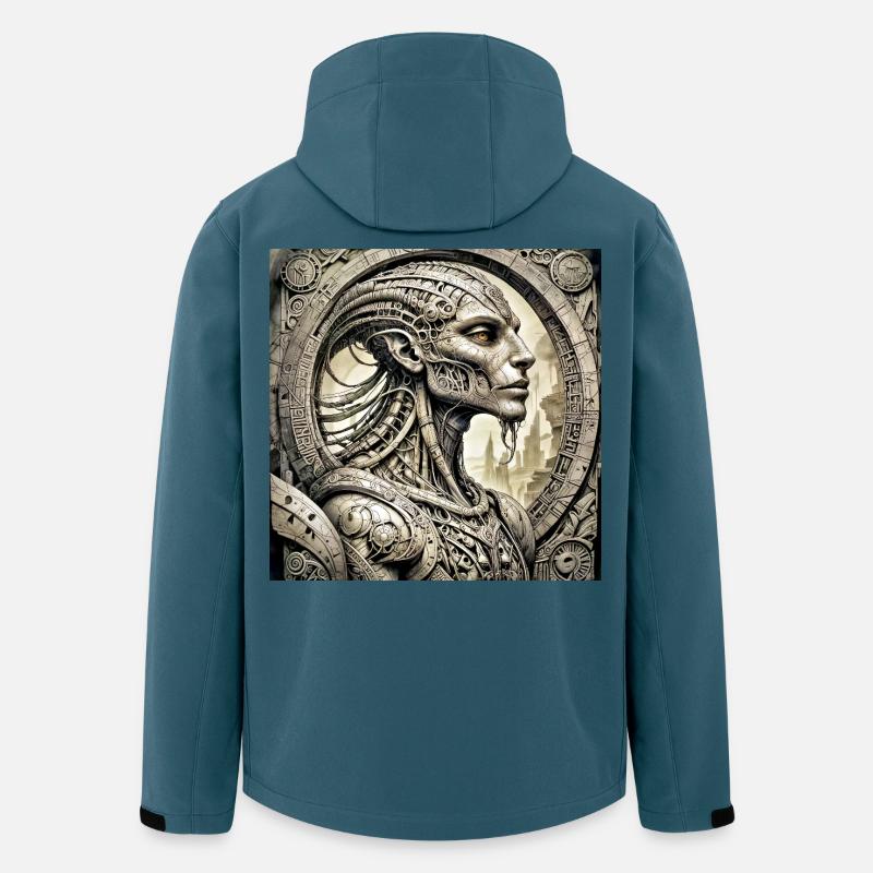 Ppatch 03 - Recycelte Männer Softshell-Jacke von Stanley/Stella - Dunkles Petrol