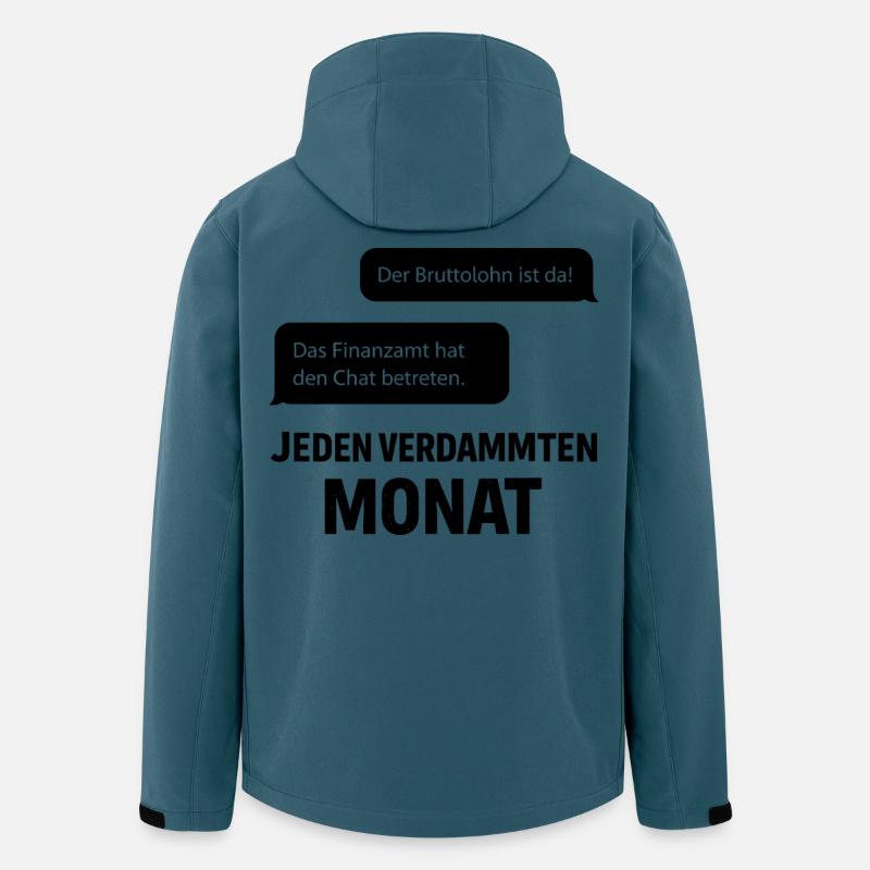 Finanzamt Betritt Den Chat - Recycelte Männer Softshell-Jacke von Stanley/Stella - Dunkles Petrol