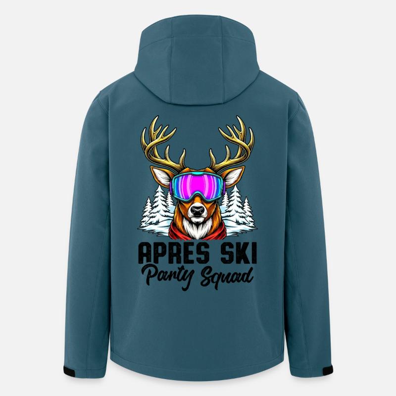 Apres Ski Party Squad - Recycelte Männer Softshell-Jacke von Stanley/Stella - Dunkles Petrol