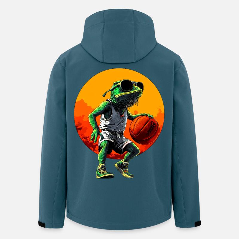 Chamäleone Basketball / Hooper - Recycelte Männer Softshell-Jacke von Stanley/Stella - Dunkles Petrol