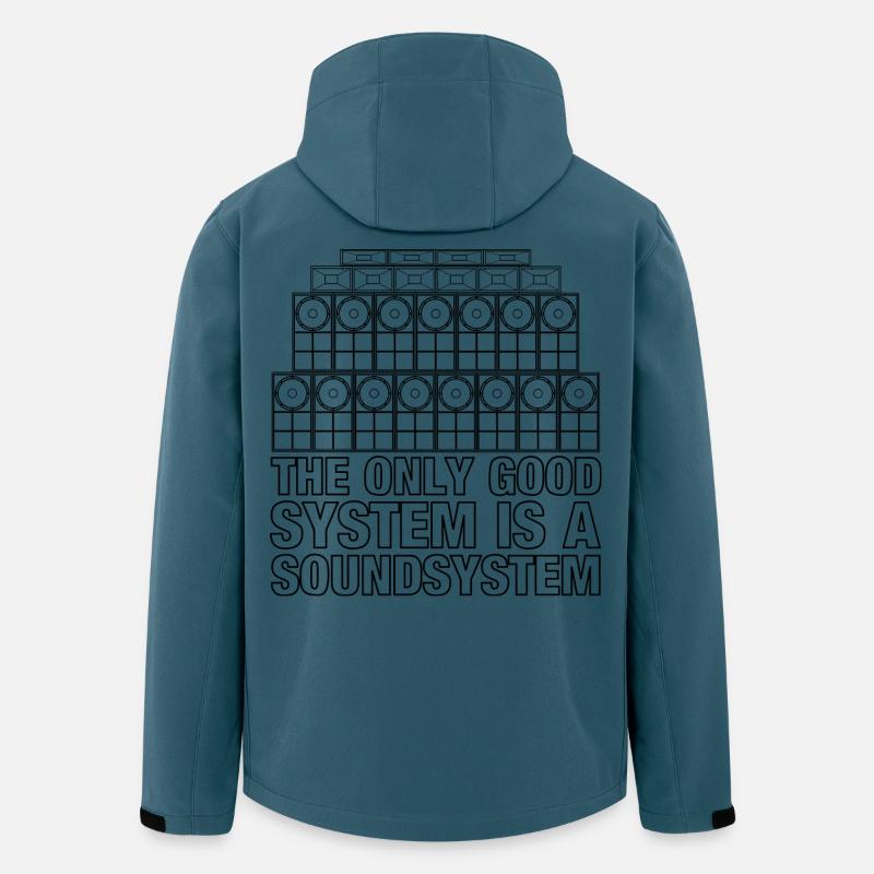 Soundsystem Reggae Bass Jungle - Recycelte Männer Softshell-Jacke von Stanley/Stella - Dunkles Petrol