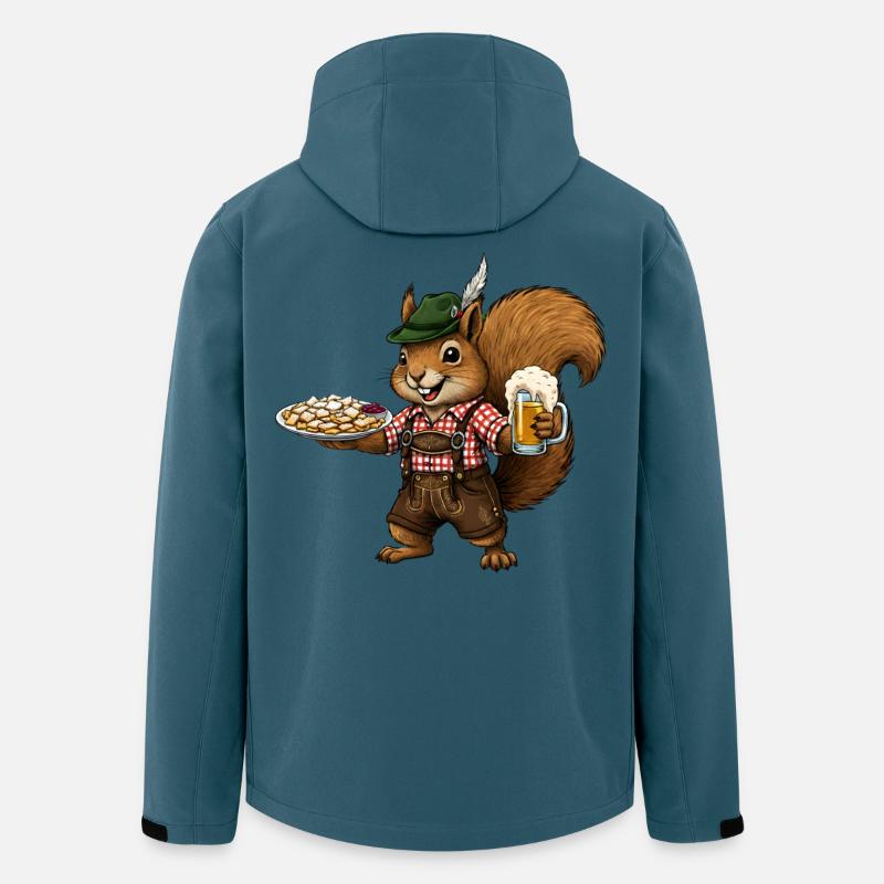Eichhörnchen Tracht Kaiserschmarrn Kaiserschmarren - Recycelte Männer Softshell-Jacke von Stanley/Stella - Dunkles Petrol