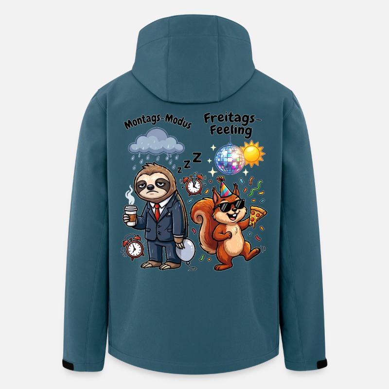 Monday mode vs Friday feeling - Men’s Recycled Softshell Jacket by Stanley/Stella - stargazer