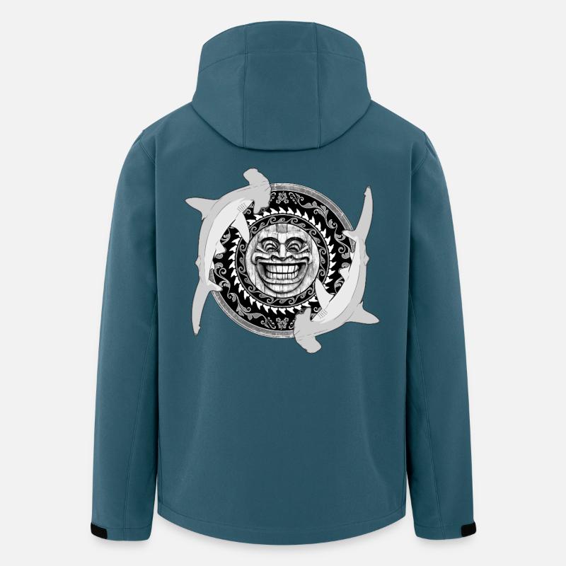 Hammerhai Tiki - Recycelte Männer Softshell-Jacke von Stanley/Stella - Dunkles Petrol