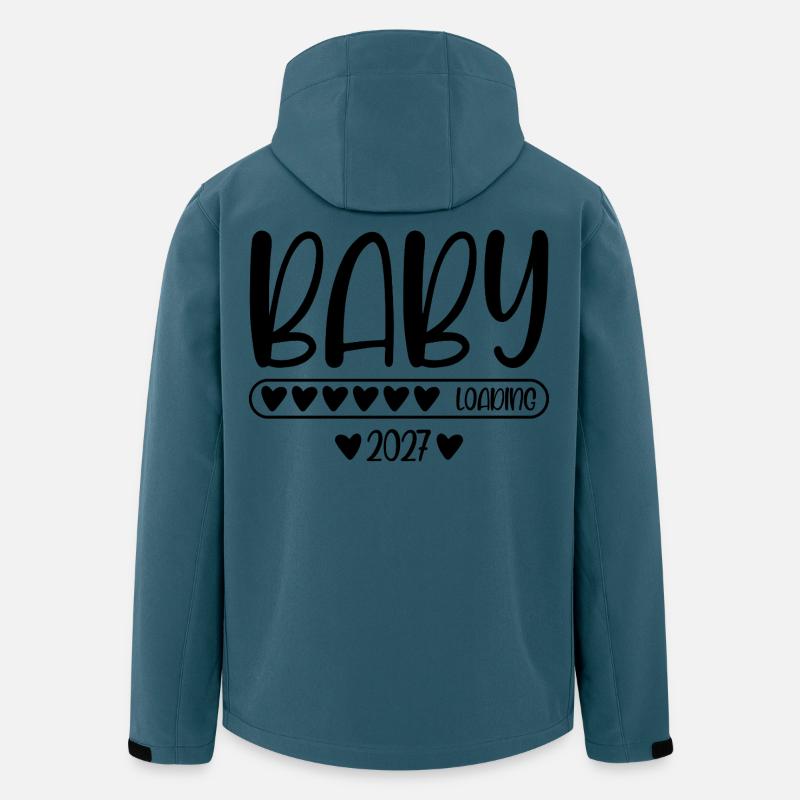 Baby 2027 loading - Recycelte Männer Softshell-Jacke von Stanley/Stella - Dunkles Petrol