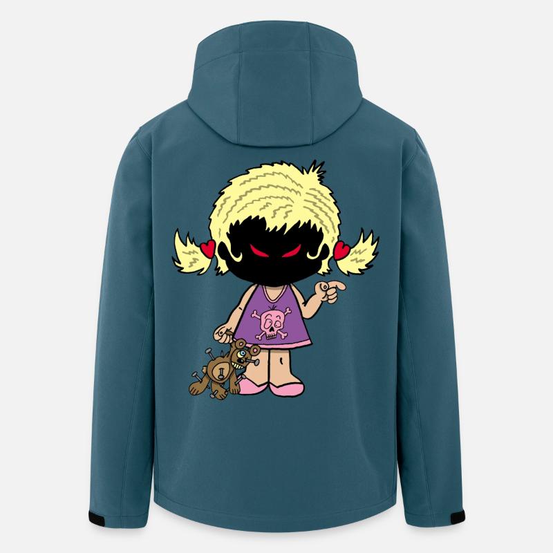 Dämonisches kleines Mädchen - Recycelte Männer Softshell-Jacke von Stanley/Stella - Dunkles Petrol