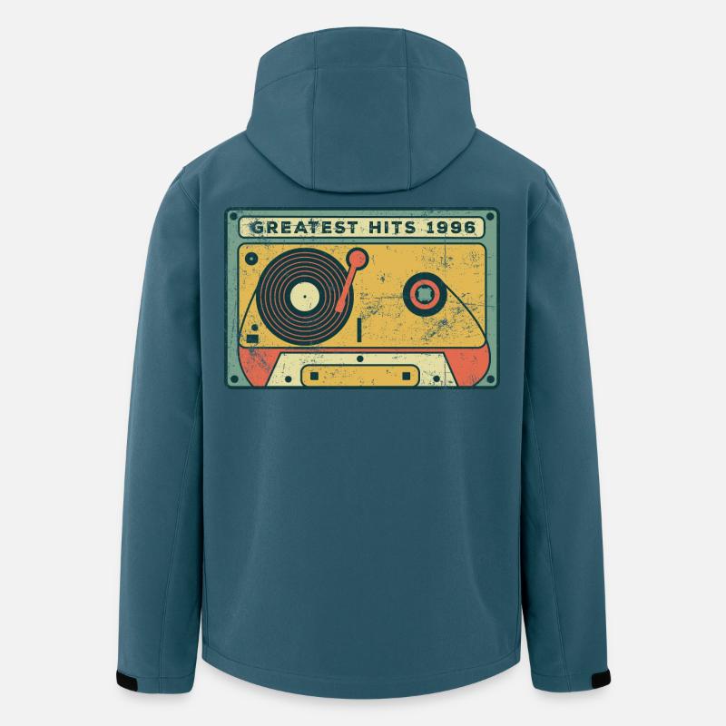 30e anniversaire du millésime 1996 - Veste softshell homme en polyester recyclé Stanley/Stella - bleu pétrole foncé