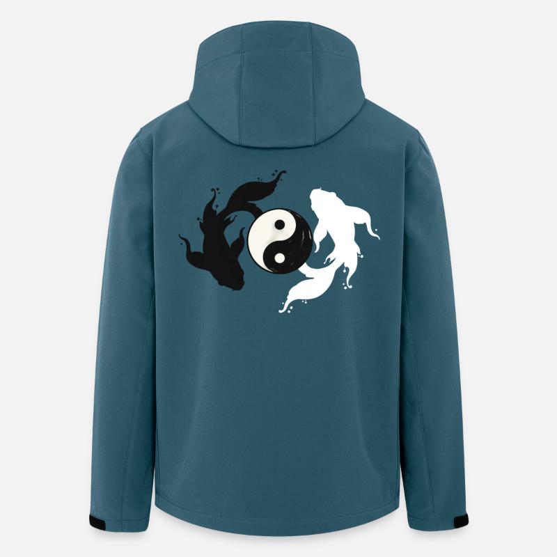 Yin und Yang Harmonie - Recycelte Männer Softshell-Jacke von Stanley/Stella - Dunkles Petrol