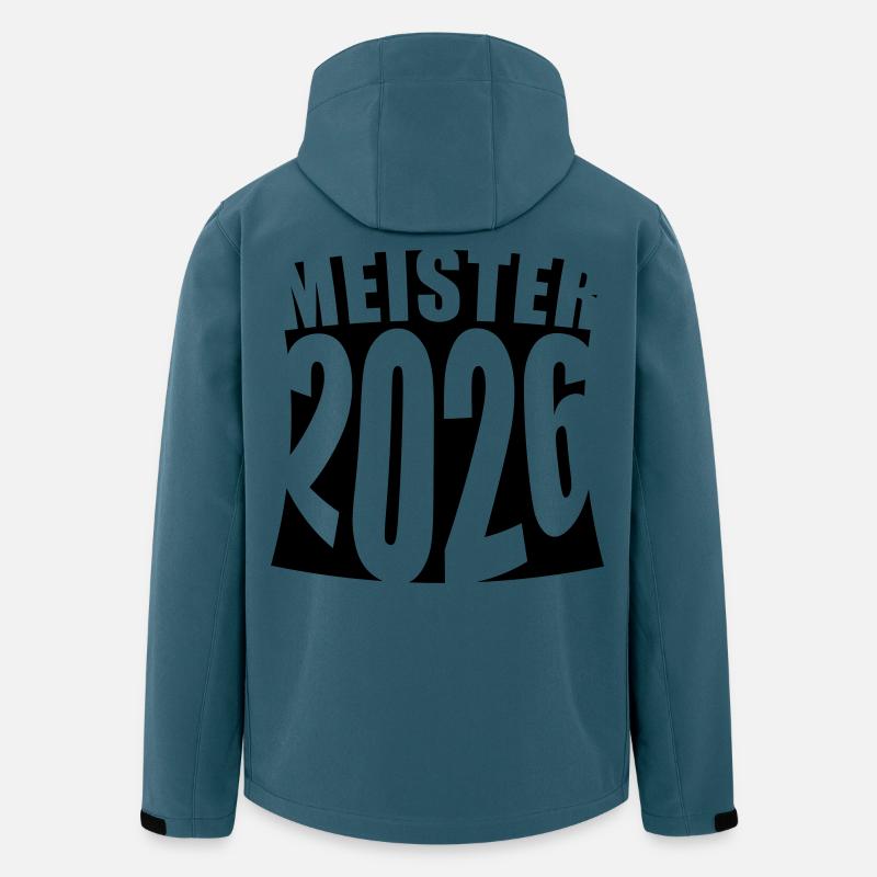 Meister 2026 Meisterschaft - Recycelte Männer Softshell-Jacke von Stanley/Stella - Dunkles Petrol