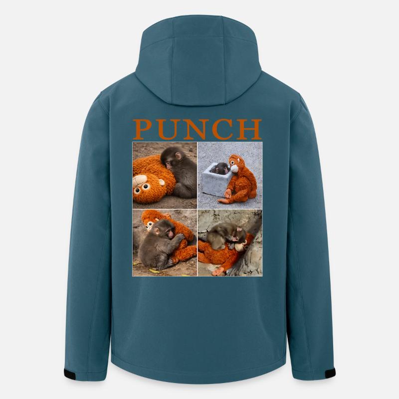 Team Monkey Punch  - Recycelte Männer Softshell-Jacke von Stanley/Stella - Dunkles Petrol