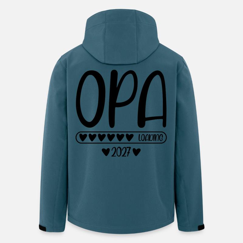 Opa 2027 loading - Recycelte Männer Softshell-Jacke von Stanley/Stella - Dunkles Petrol
